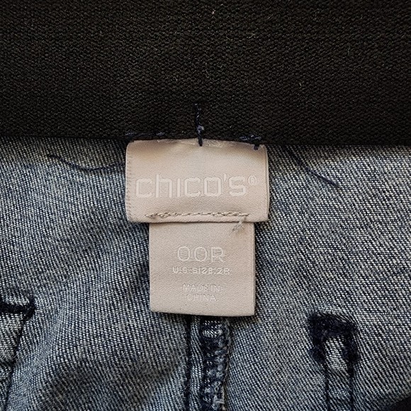Chico's So Slimming Juliet Denim Ankle Jeans Starlight Indigo Size 00R - Picture 4 of 7